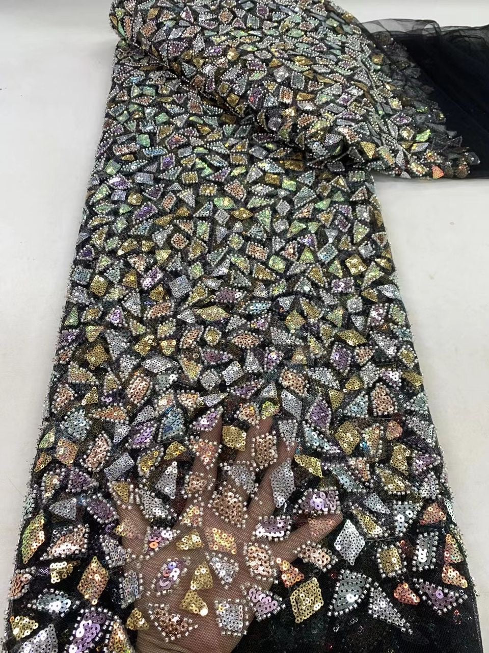 Hurro Multi Sequin Fabric