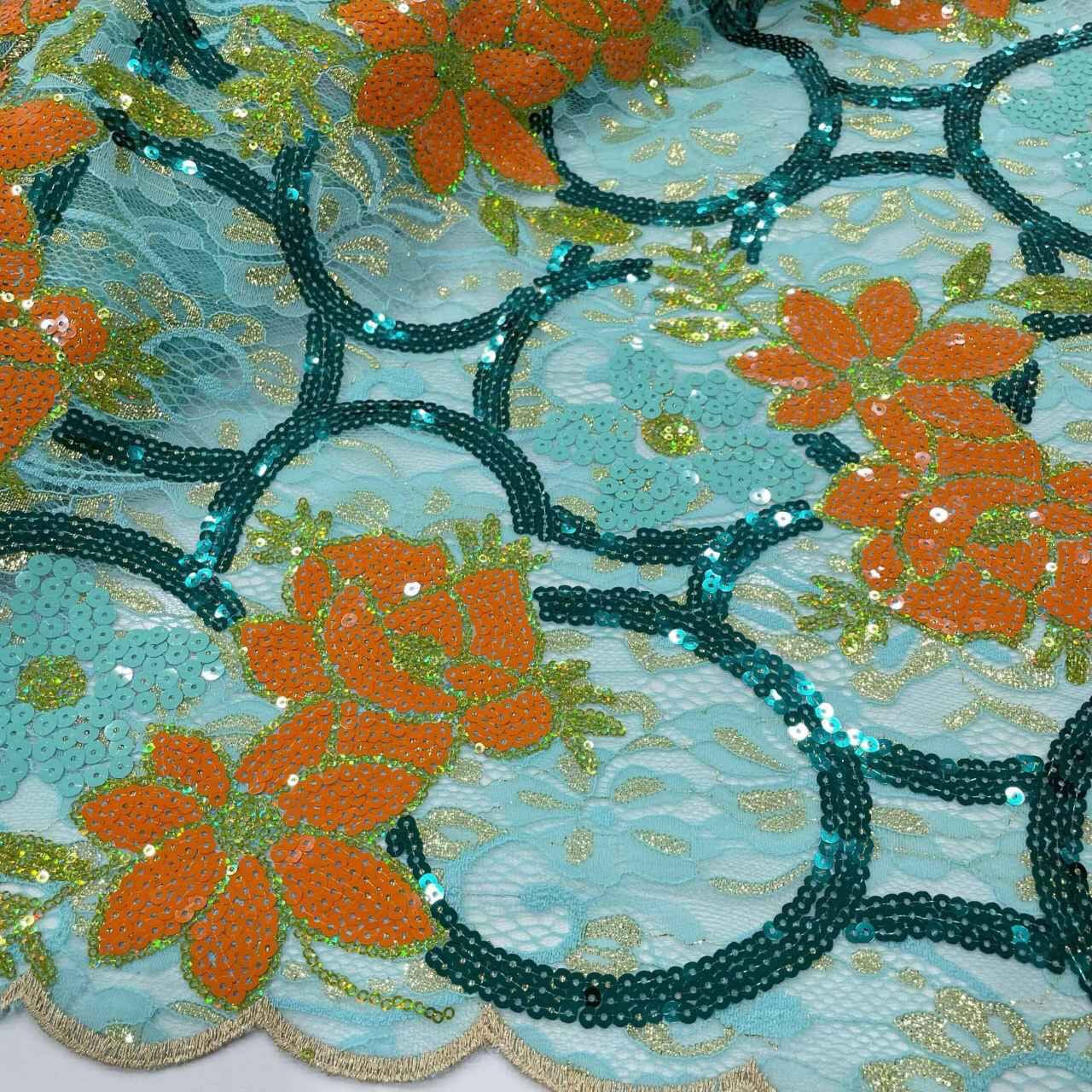Tela Chantilly de Lentejuelas - Más colores