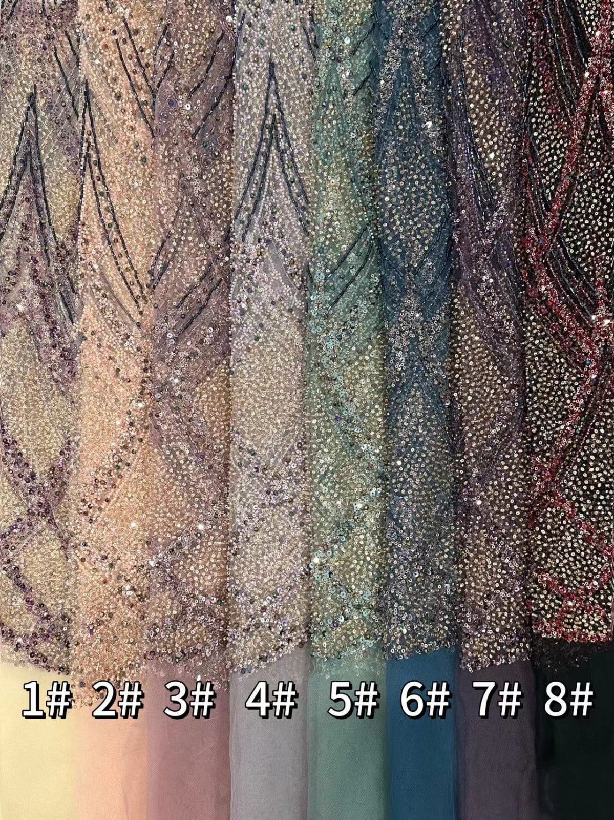 Vieonne High Quality Beaded Fabric