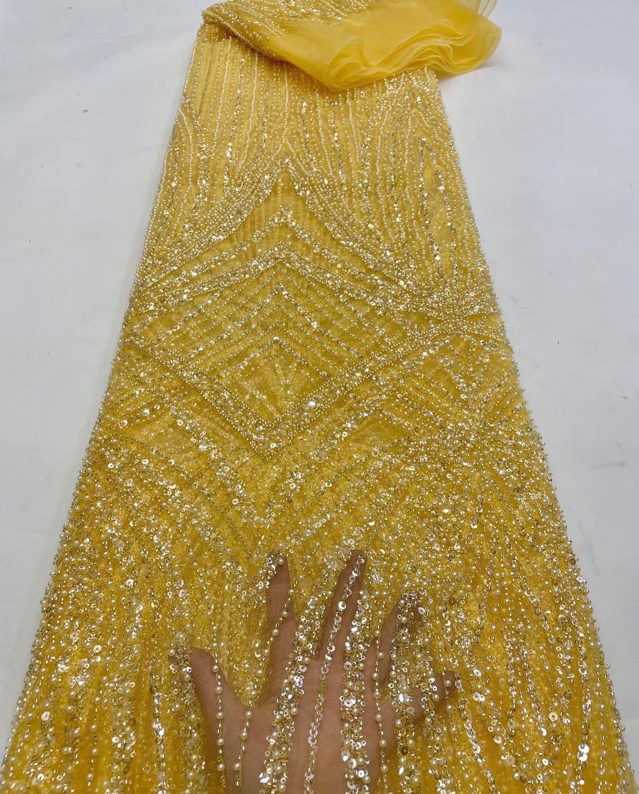 Icon Luxury Beaded Fabric - More Colors