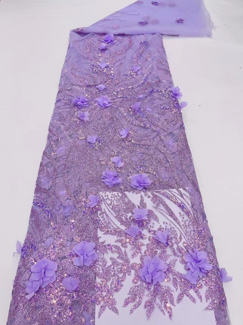 Aton 3D Sequin Fabric