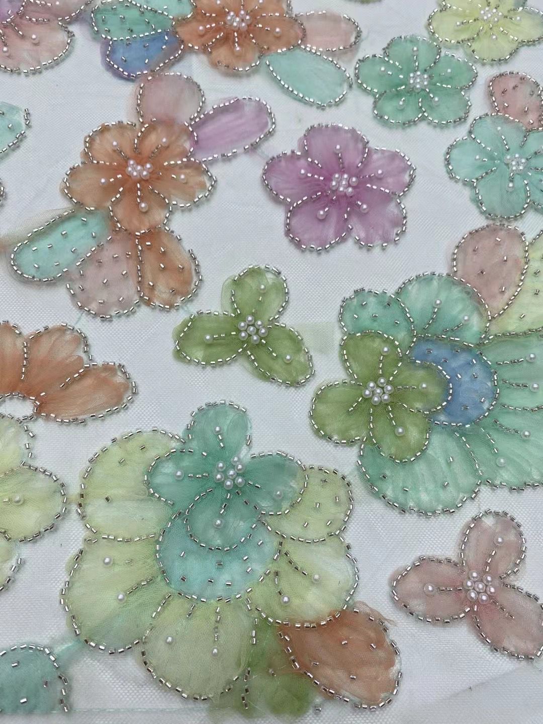 Uelle High Quality Beaded Fabric