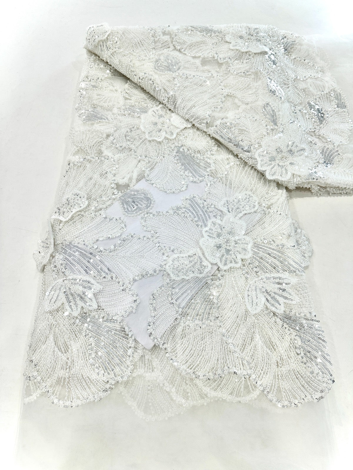 Baylon Sequin Beaded Luxury Fabric - More Colors