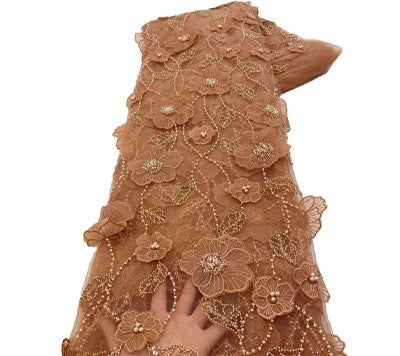 Ushaa 3D Beaded Fabric