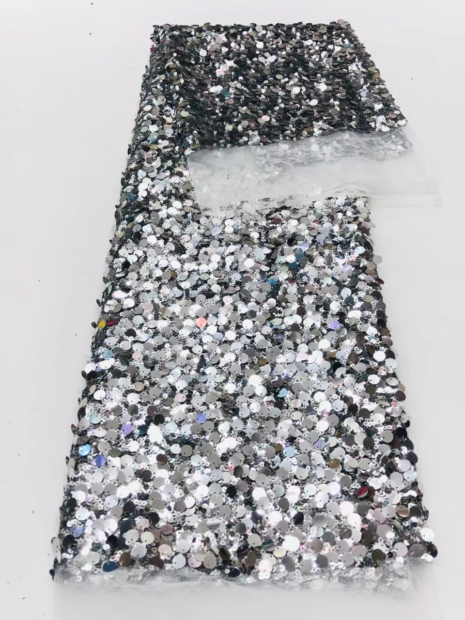 Tela de lentejuelas brillantes