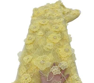 Ushaa 3D Beaded Fabric