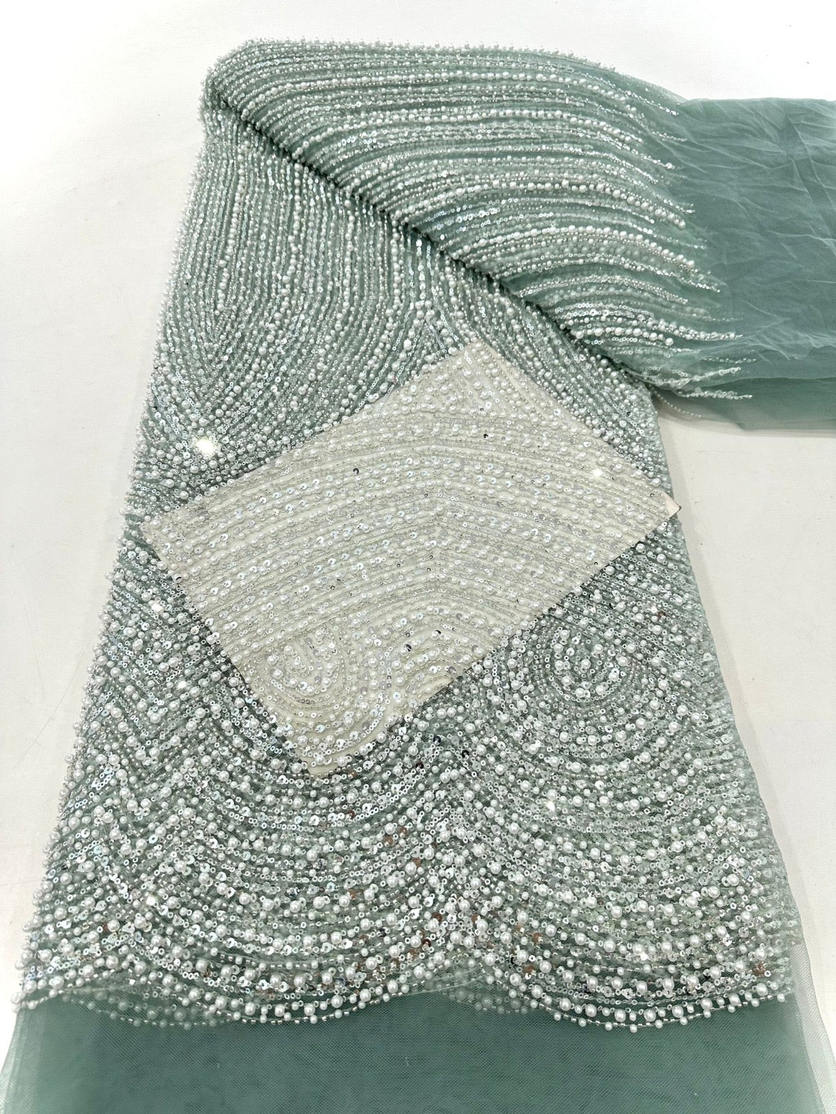 Rillia Beaded Sequin Luxury Fabric