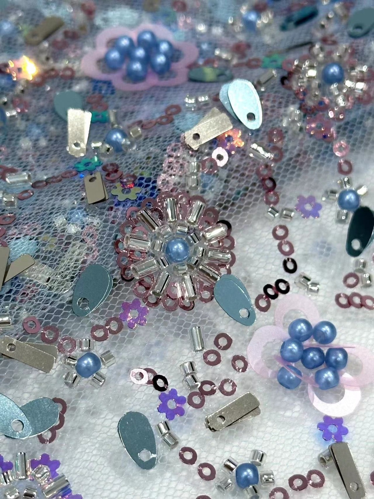 Echelo Quality Beaded Fabric