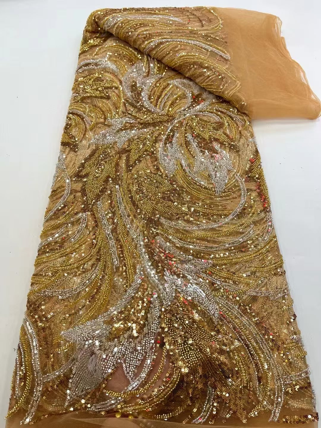 Asty Beaded Sequin Luxury Handmade Fabric