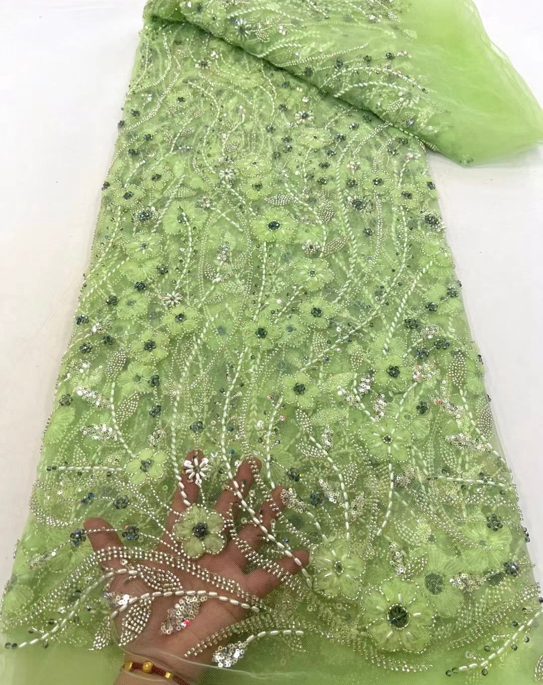 Hayluxx 3D Beaded Luxury Fabric