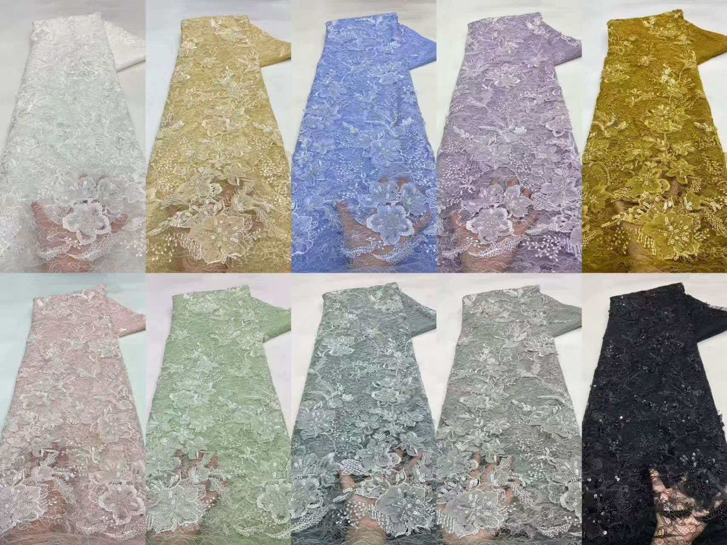Pirouette High Quality Sheer Tissue Net Lace Fabric