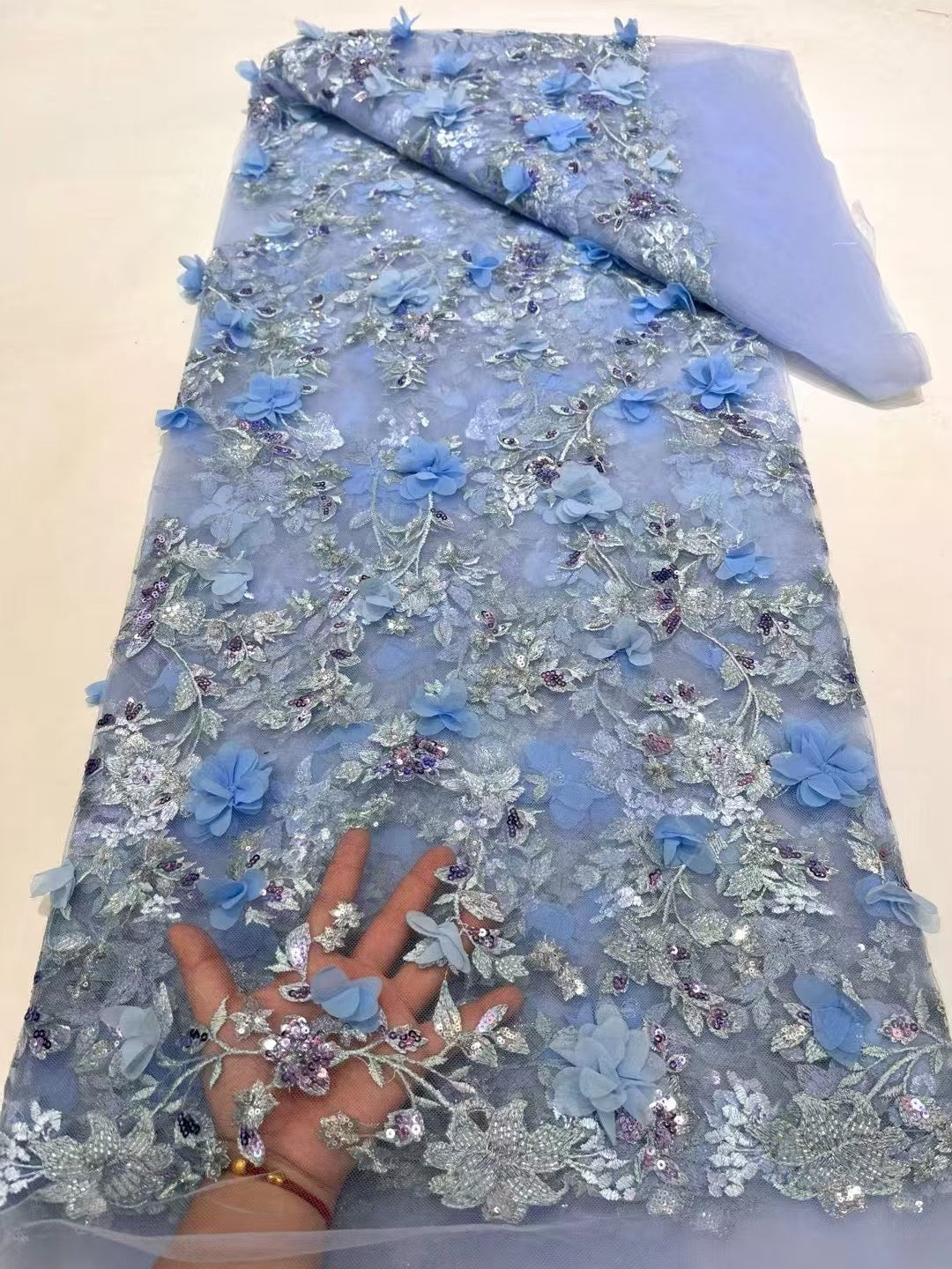 Fallo 3D Sequin Fabric - More Colors