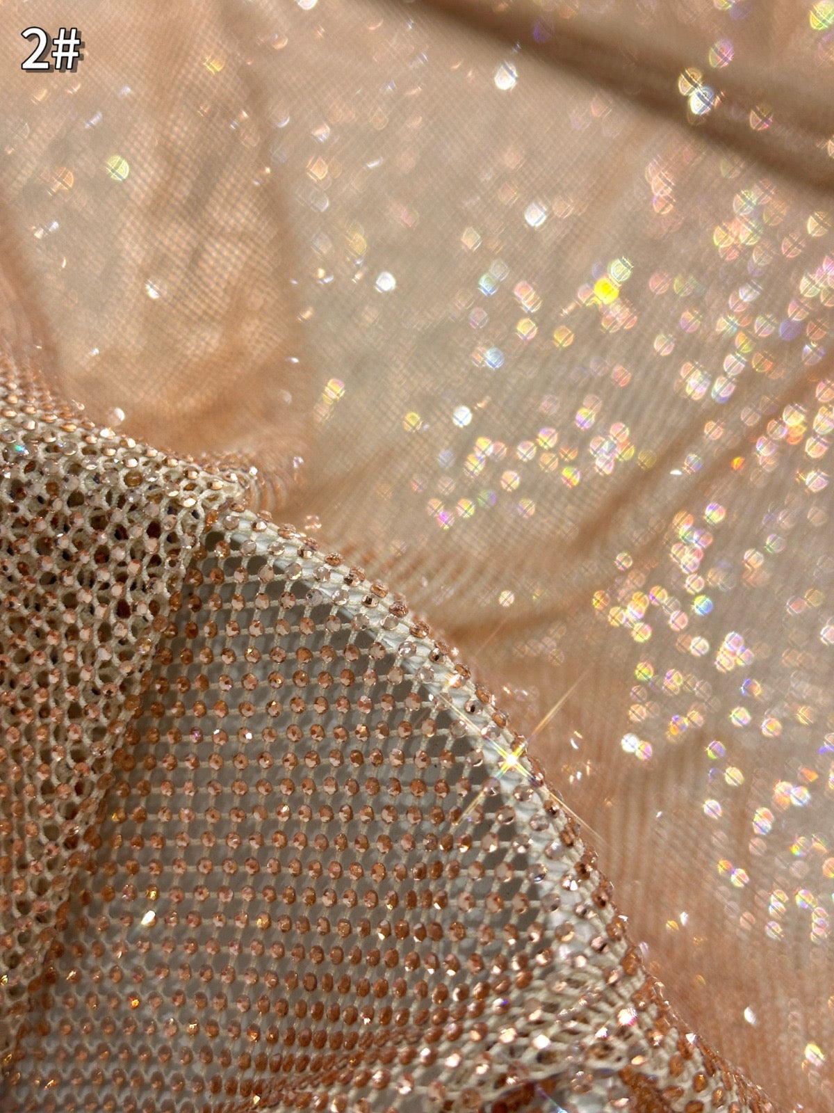 Aryl Bling Stones Luxury Handmade Fabric