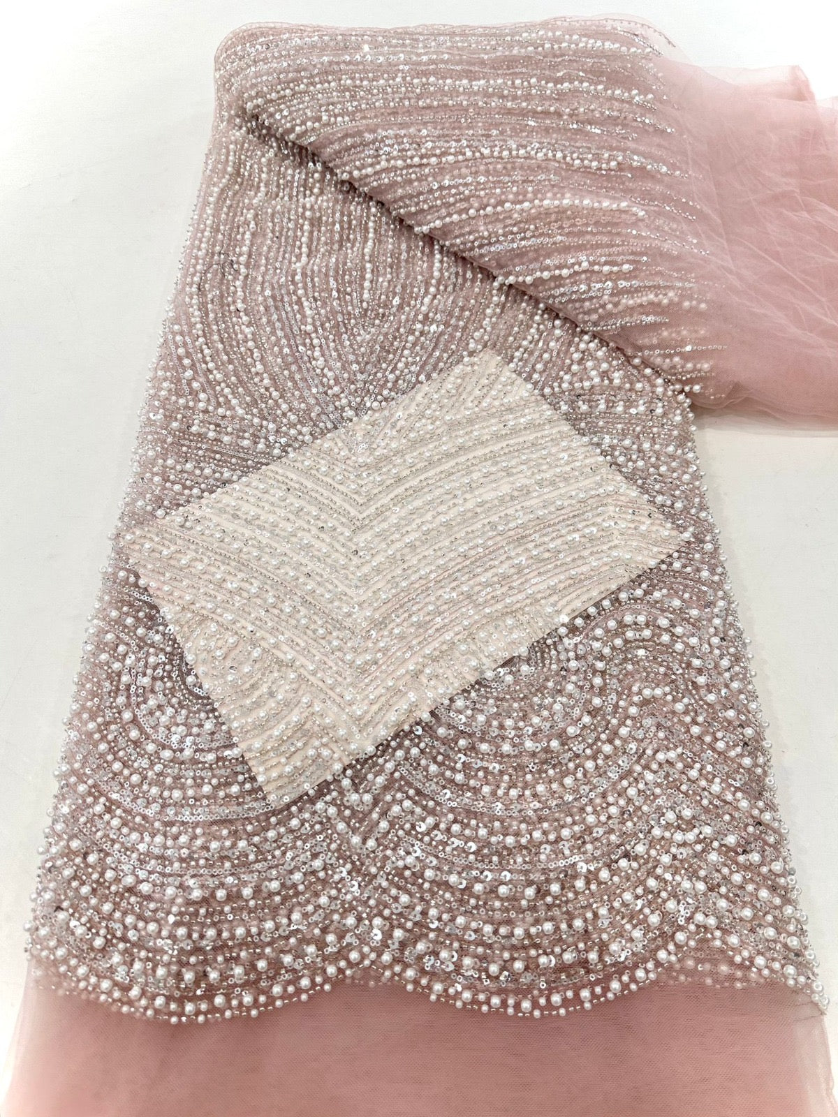 Rillia Beaded Sequin Luxury Fabric