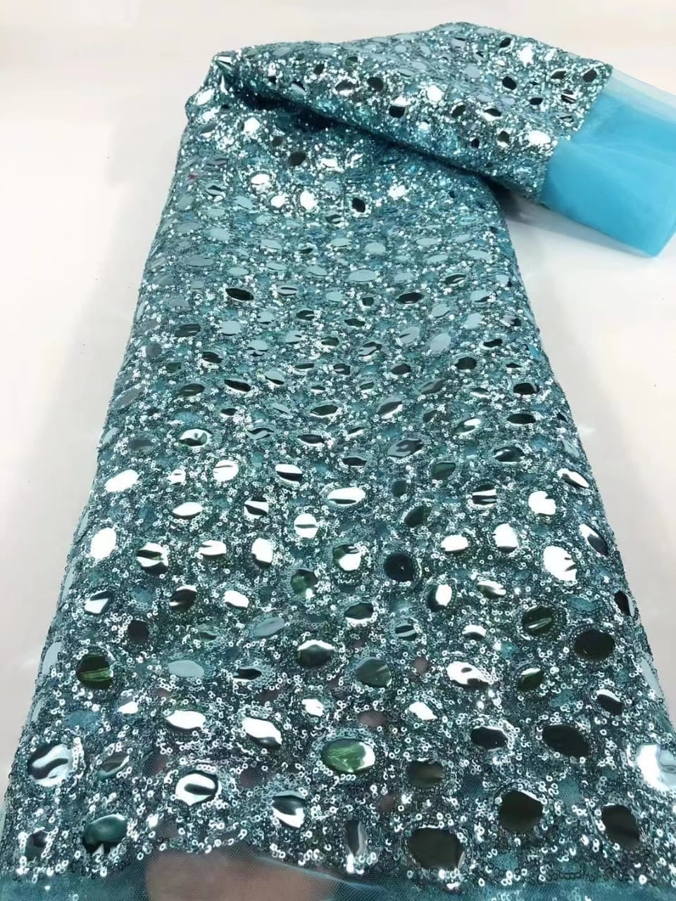 Tela brillante metálica Glam 3D - Más colores