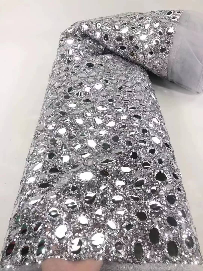 Tela brillante metálica Glam 3D - Más colores