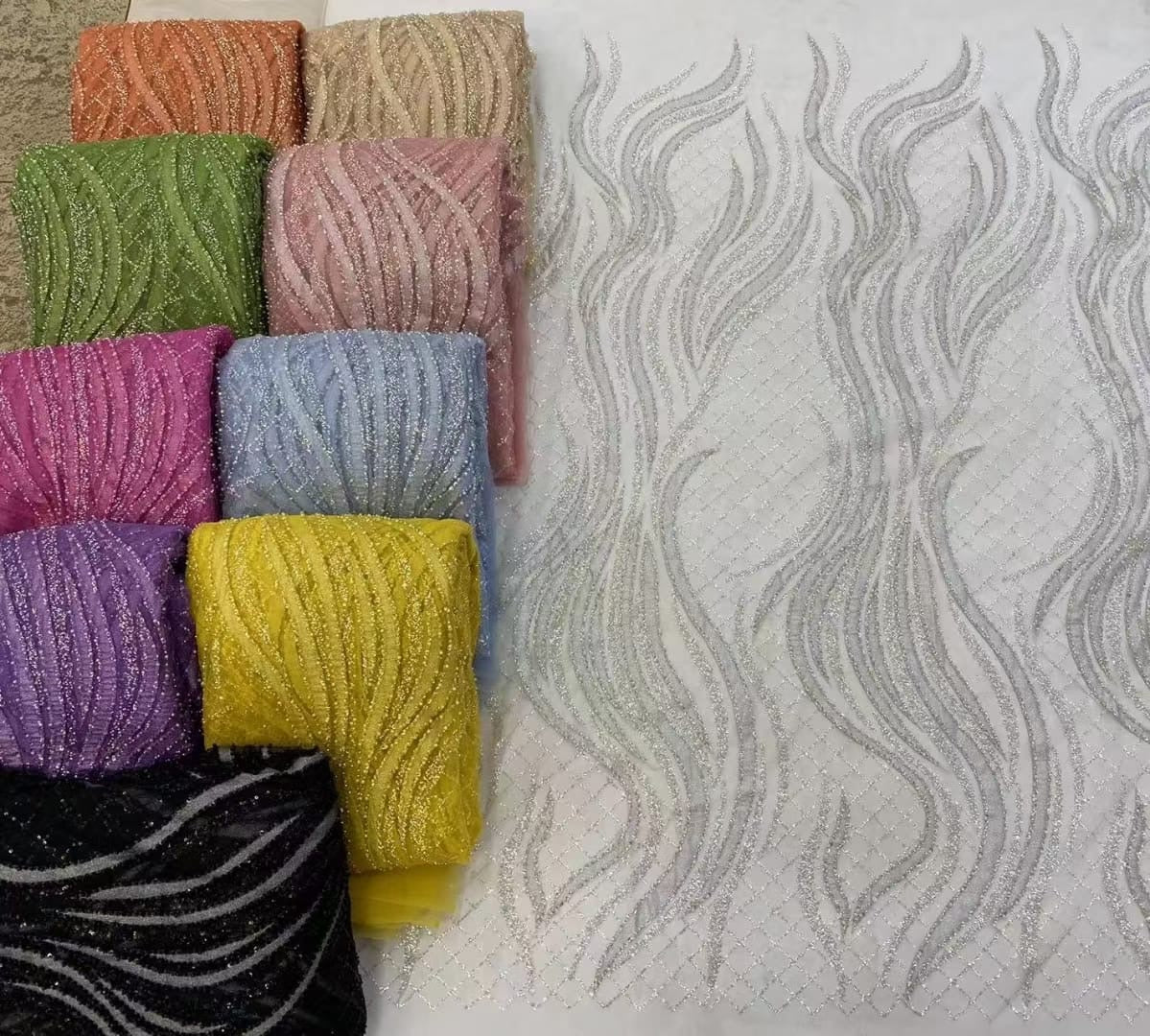 Tela de lujo Azelie - Más color
