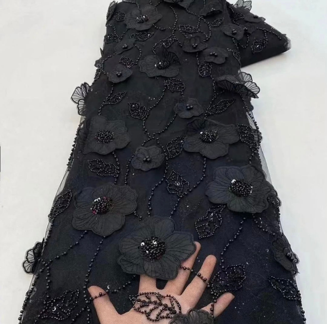 Ushaa 3D Beaded Fabric