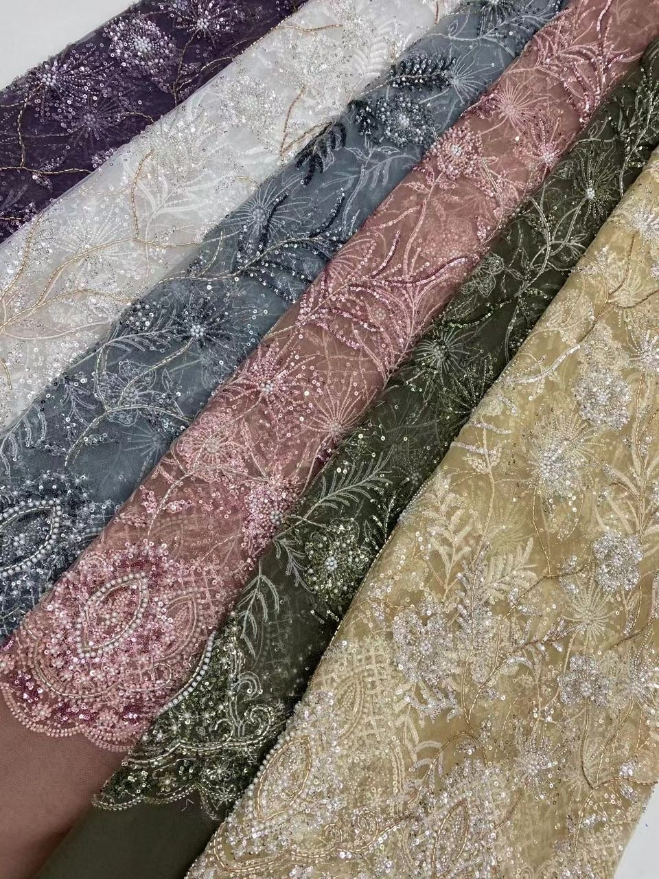 Kadulle Beaded Sequin Fabric