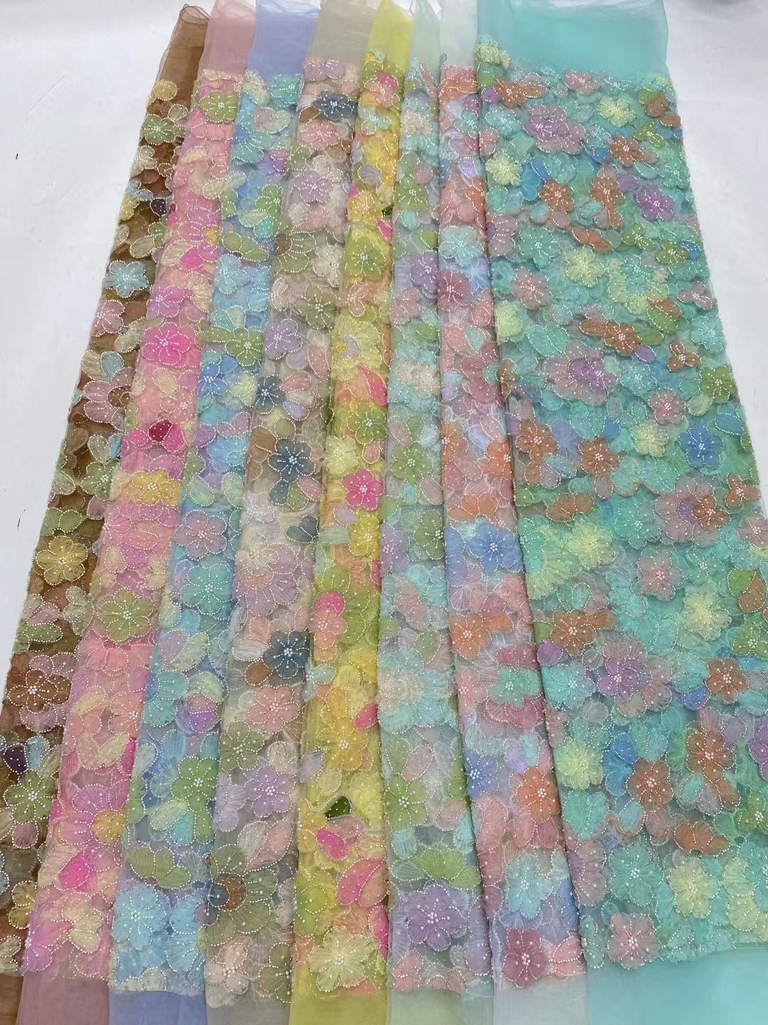 Uelle High Quality Beaded Fabric