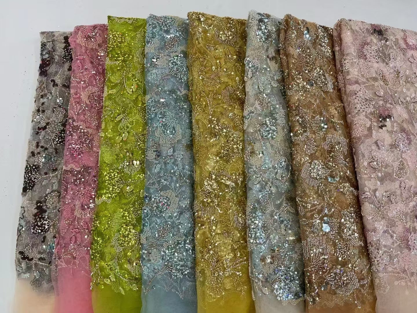 Erve Beaded Sequin Luxury Handmade Fabric