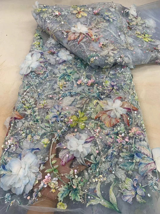 Resan Floral 3D Luxury Fabric