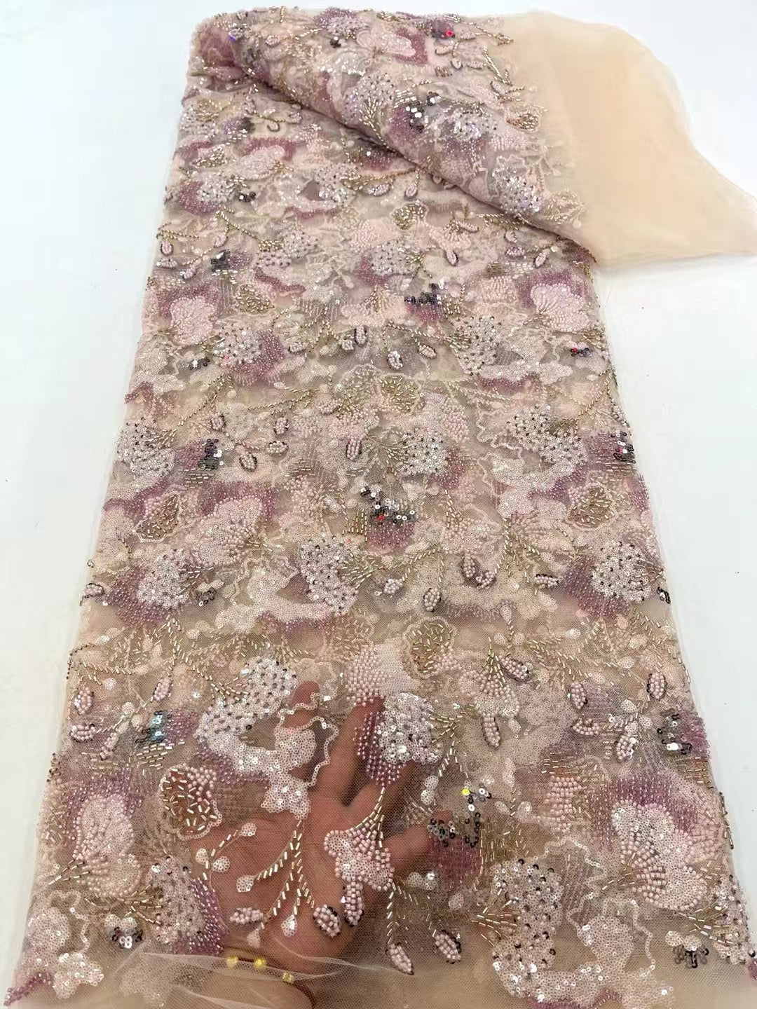 Erve Beaded Sequin Luxury Handmade Fabric