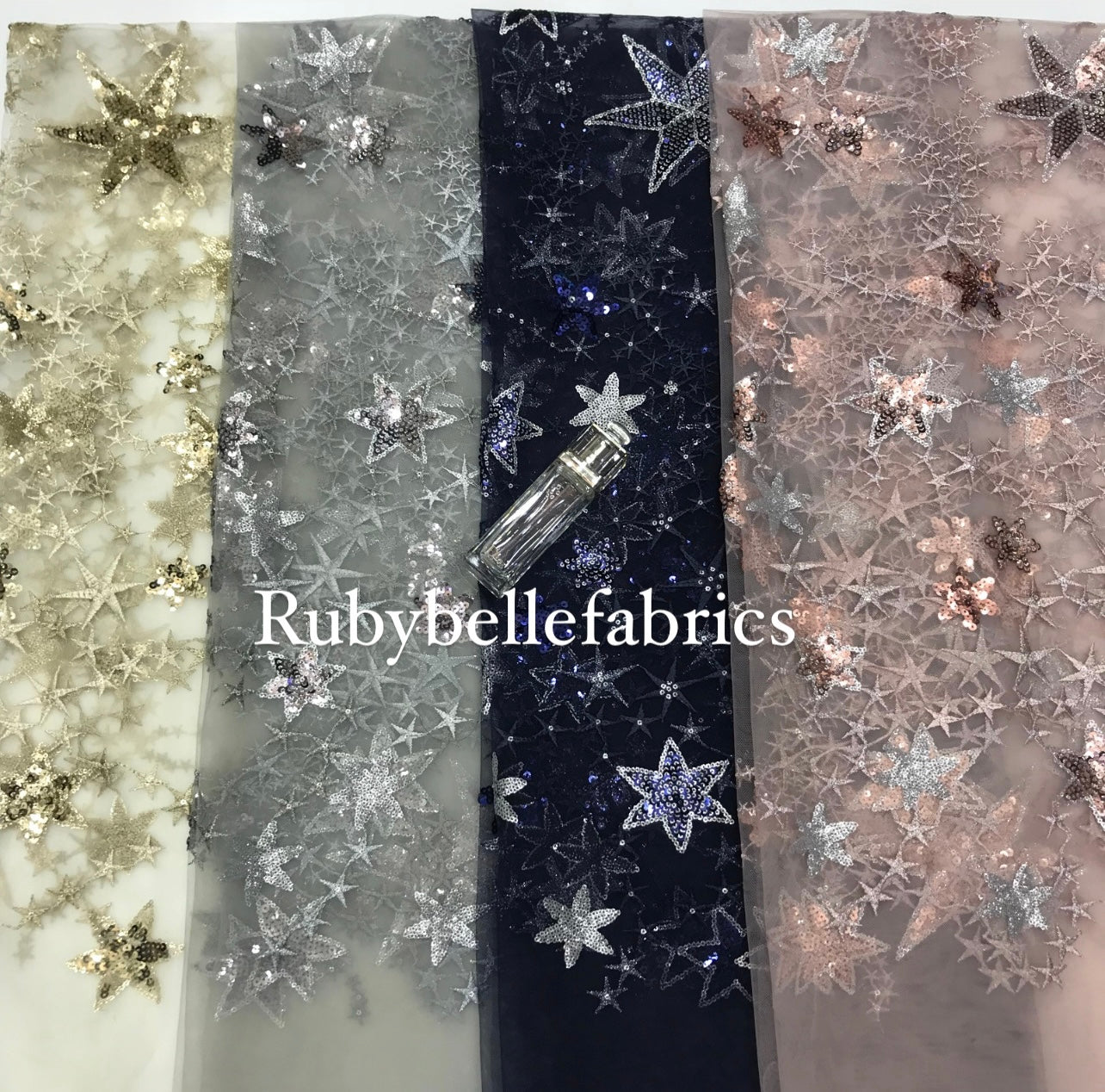 Tela de lentejuelas de estrellas -Más colores