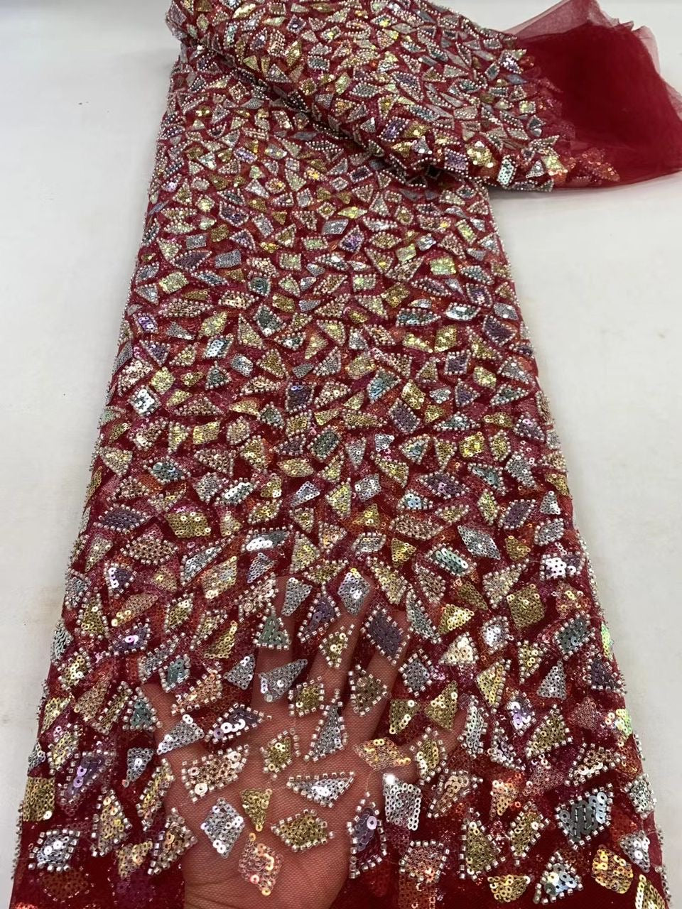 Hurro Multi Sequin Fabric