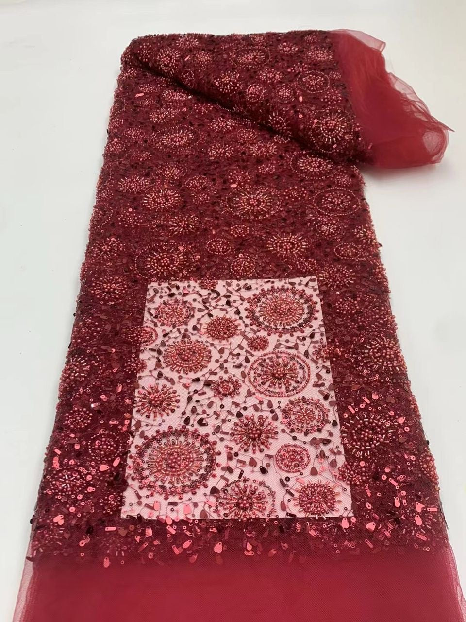 Roww Circles Sequin Fabric