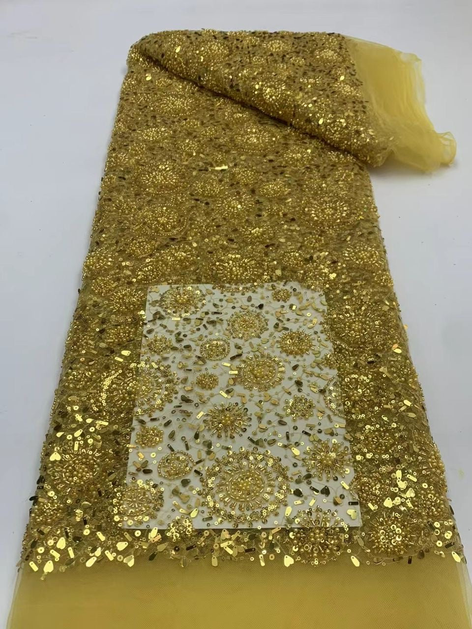 Roww Circles Sequin Fabric