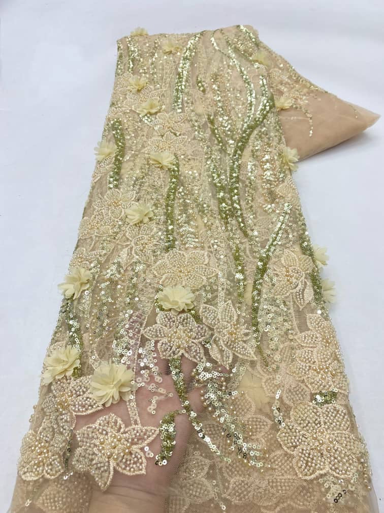 Gyatter 3D Beads Fabric