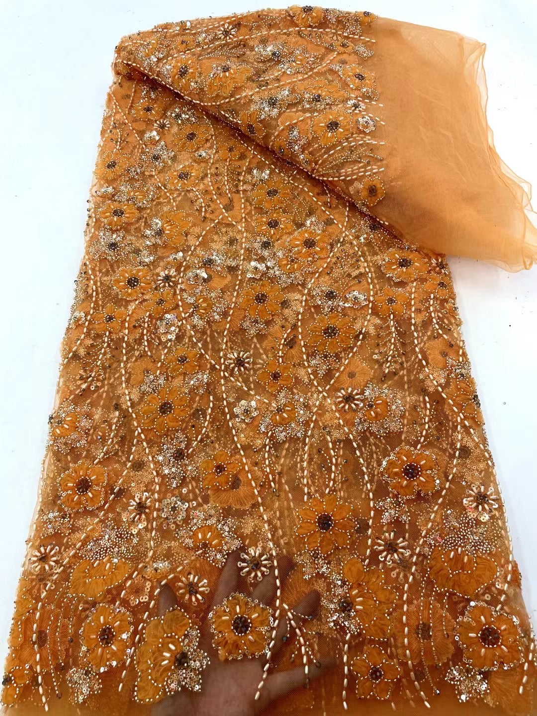 Vrolet 3D Beaded Luxury Fabric