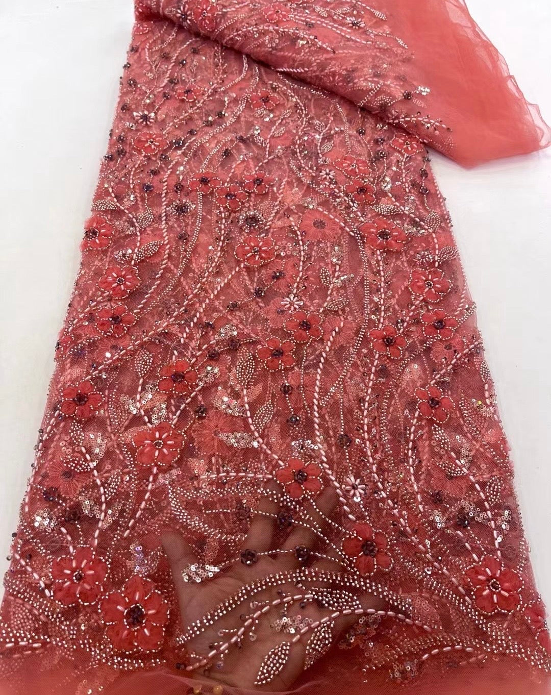 Hayluxx 3D Beaded Luxury Fabric