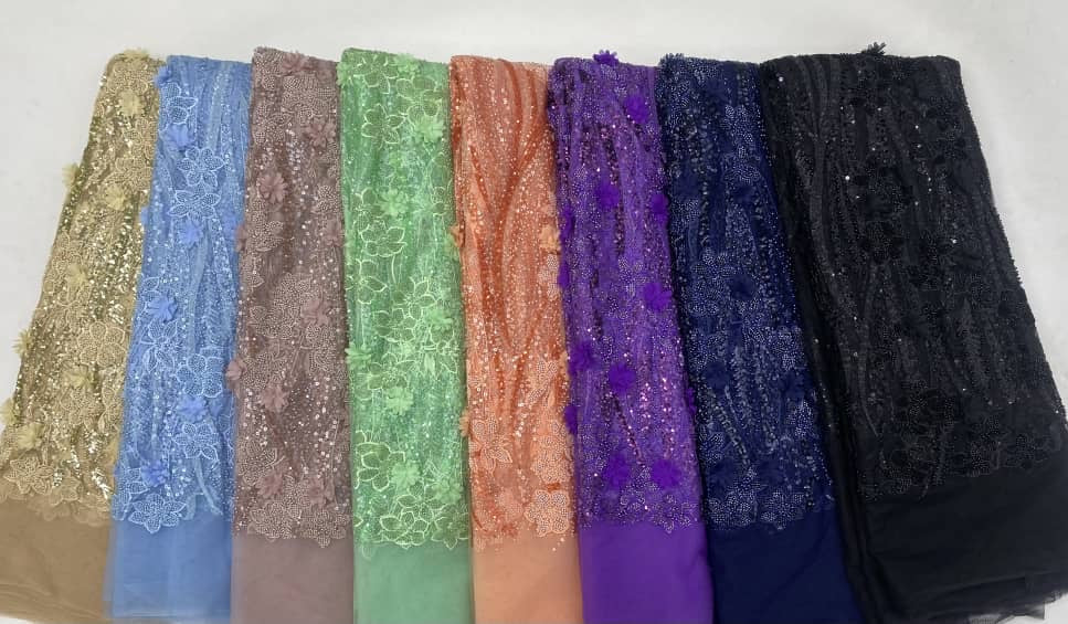 Gyatter 3D Beads Fabric