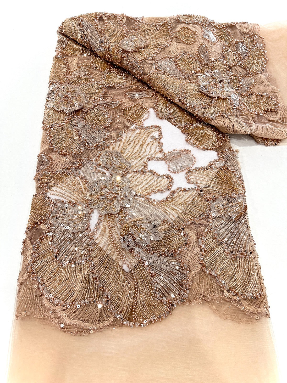 Baylon Sequin Beaded Luxury Fabric - More Colors