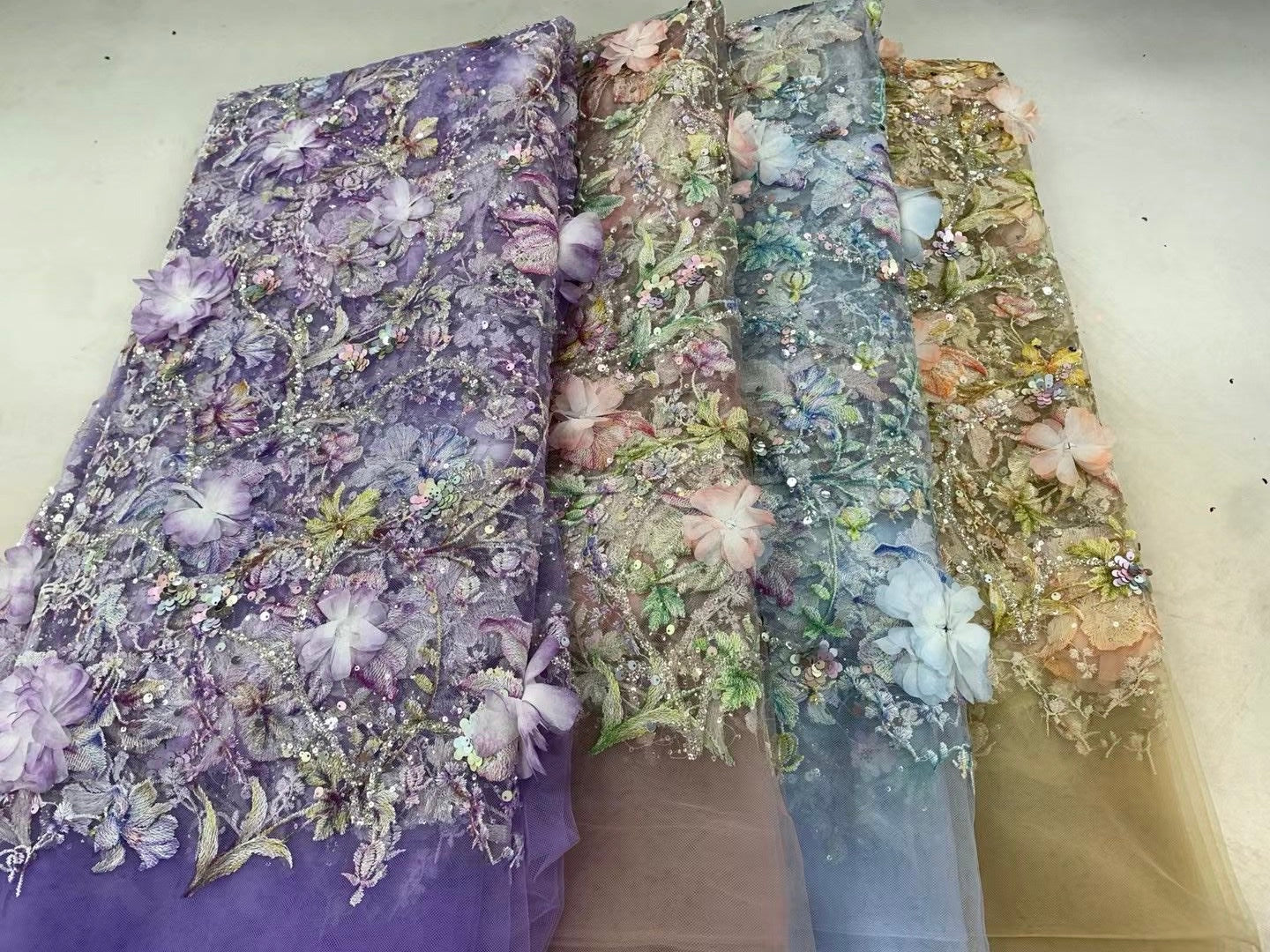 Resan Floral 3D Luxury Fabric