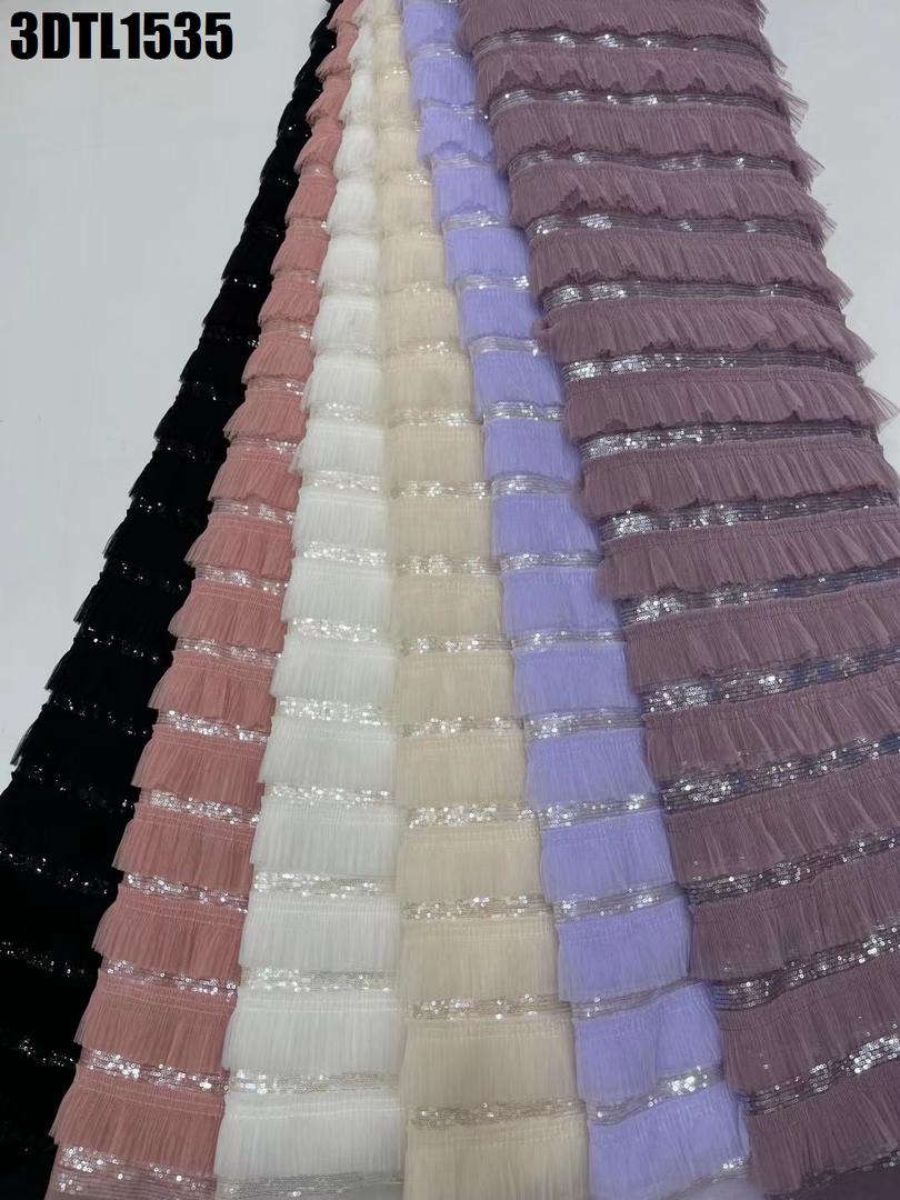 Lixelle Ruffle Sequin Fabric