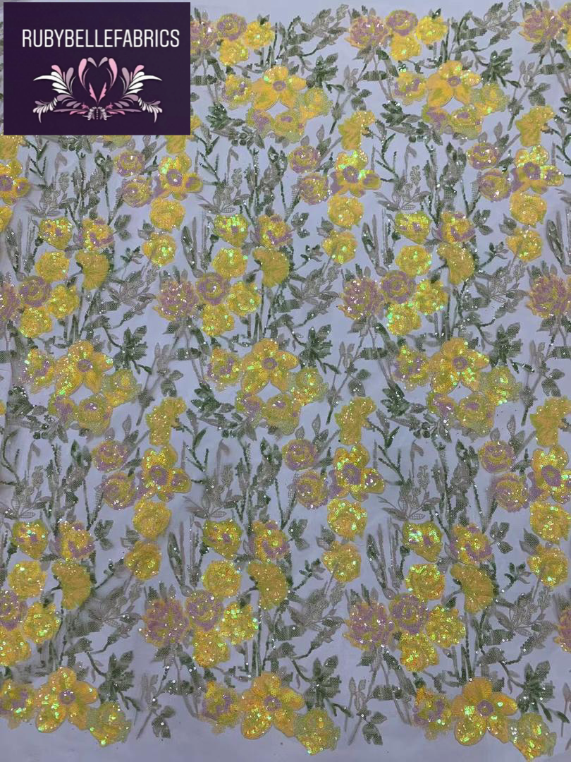 Tela de lujo Savannah - Amarillo multicolor