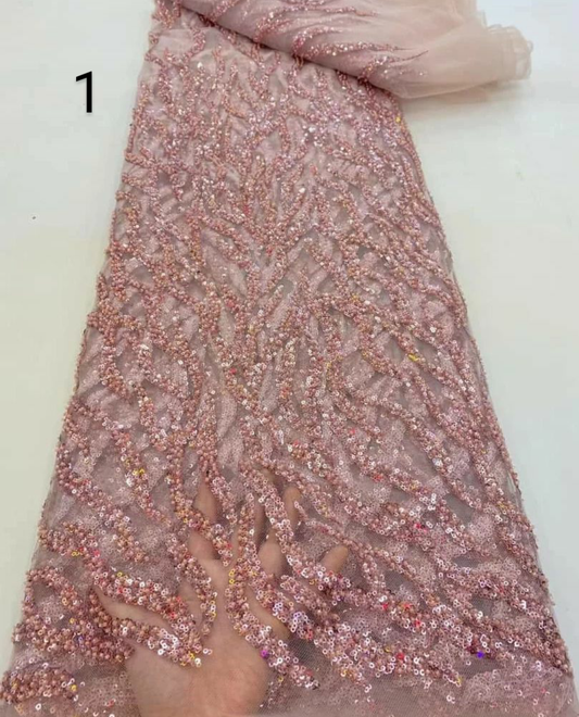 Mariluxe Luxury Sequin Handmade Fabric