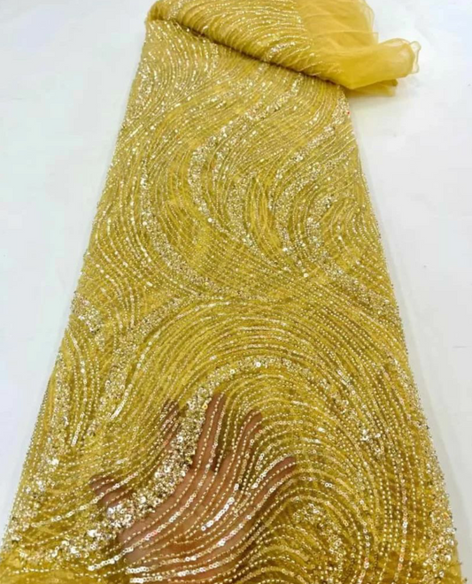 Laurel Luxury Sequin Handmade Fabric