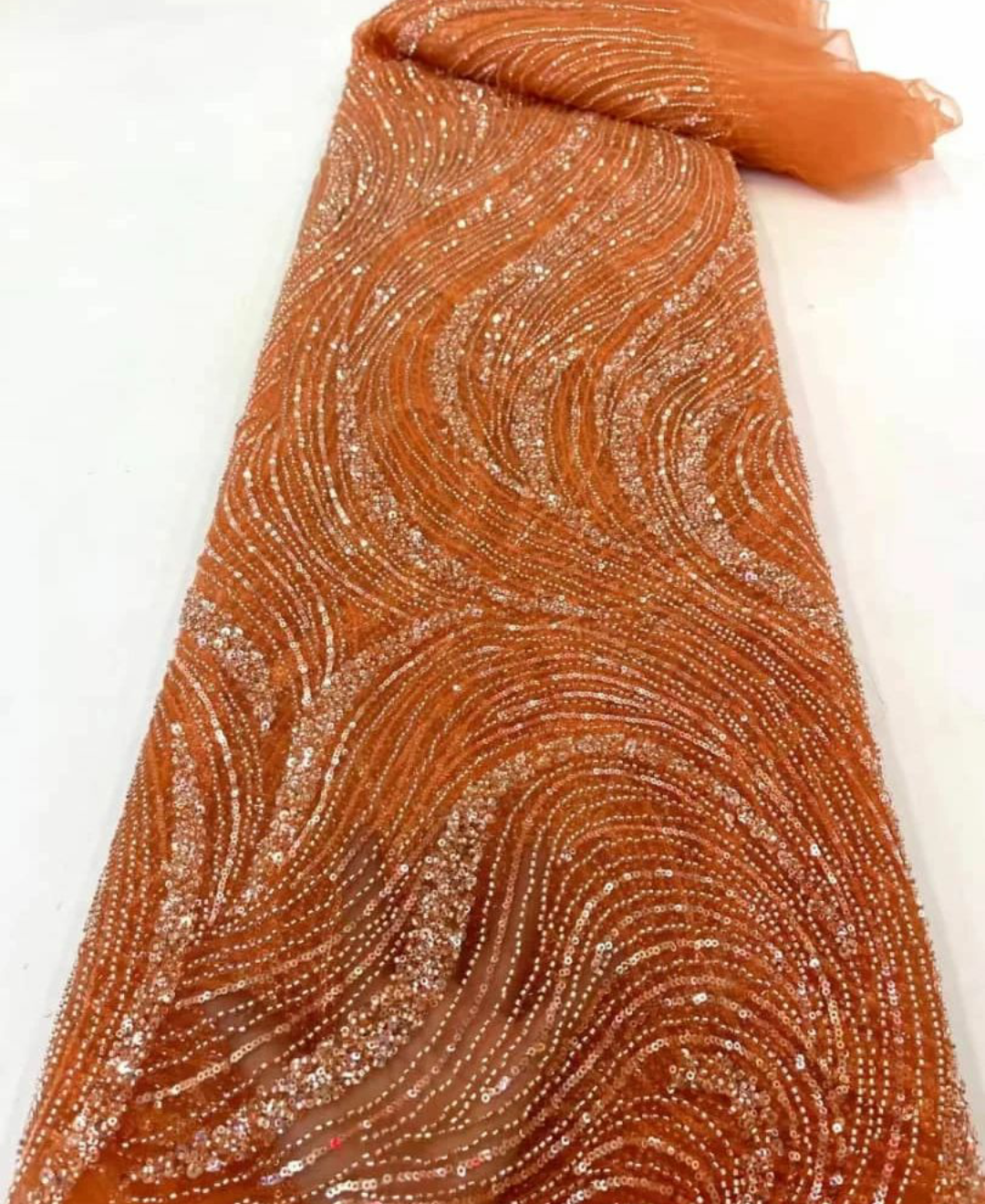 Laurel Luxury Sequin Handmade Fabric