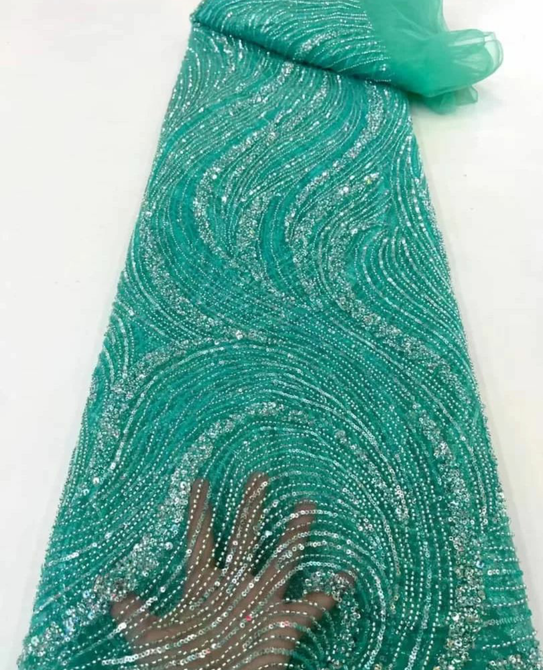 Laurel Luxury Sequin Handmade Fabric