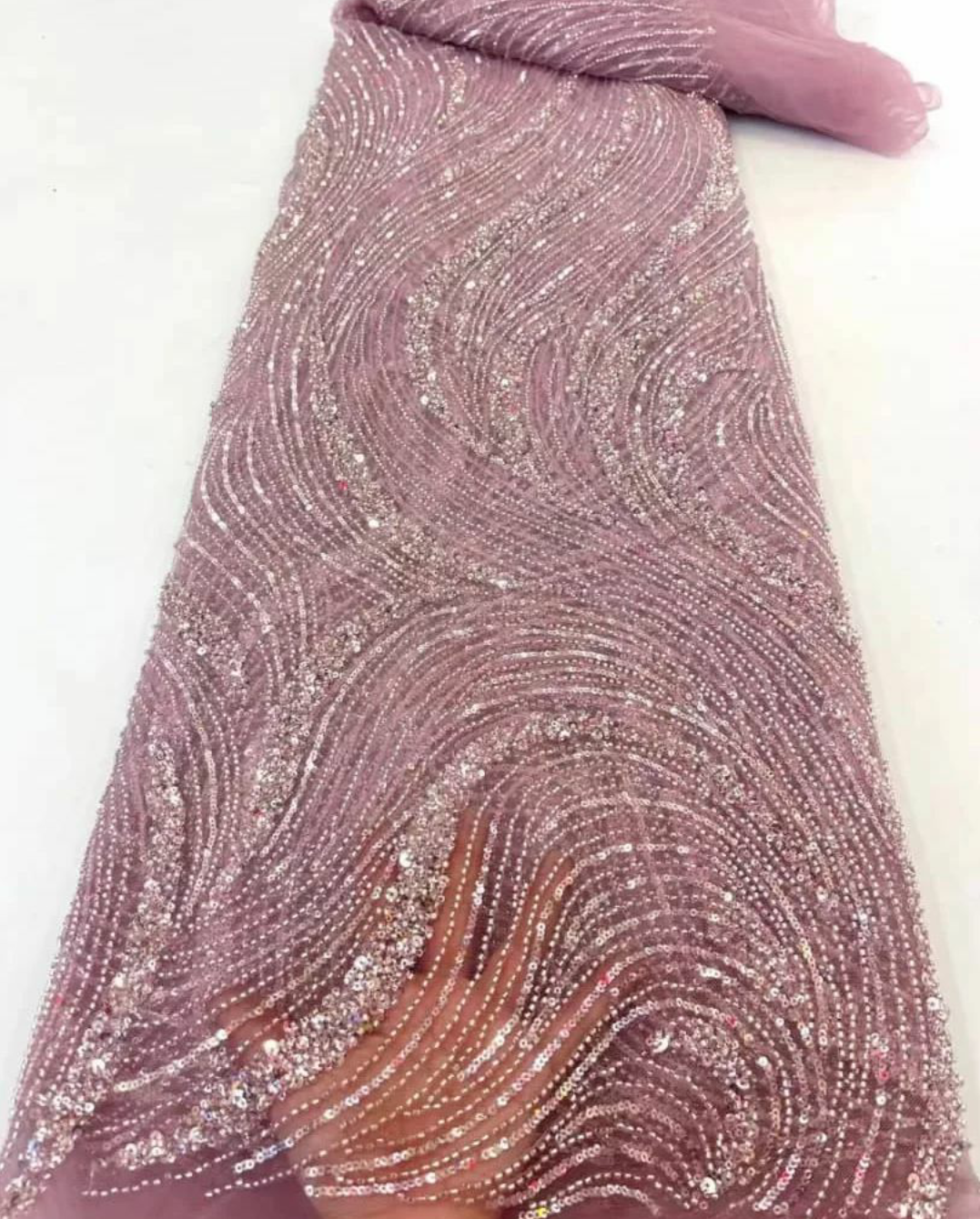 Laurel Luxury Sequin Handmade Fabric