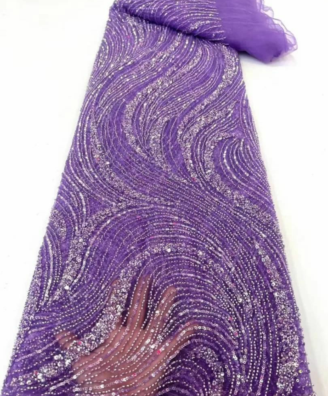 Laurel Luxury Sequin Handmade Fabric