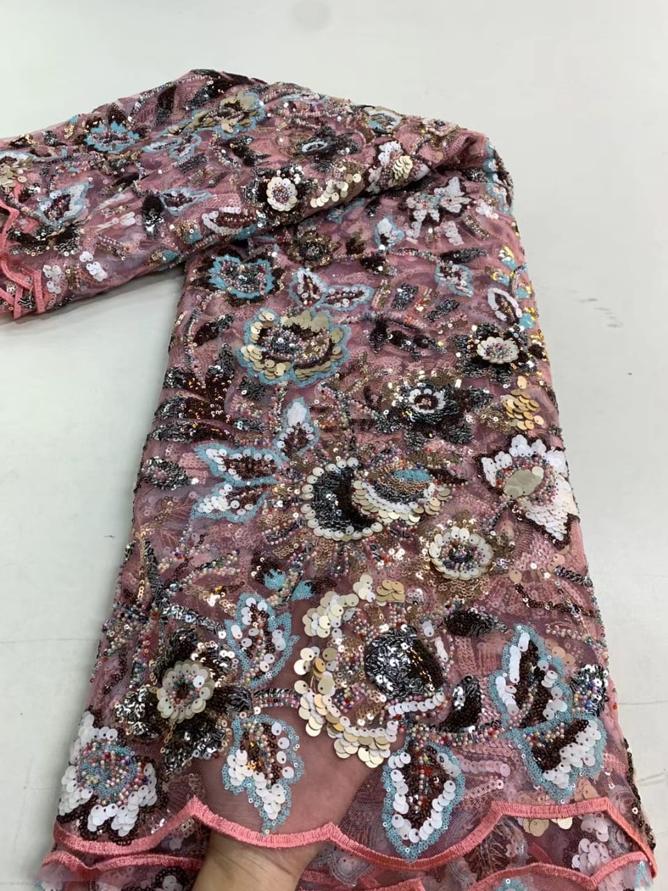 Ascent Scale Sequin Fabric