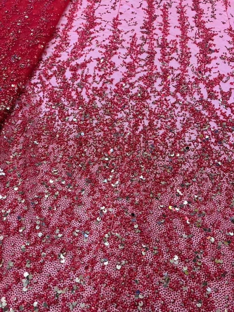 Aster Beaded Luxury Handmade Fabric