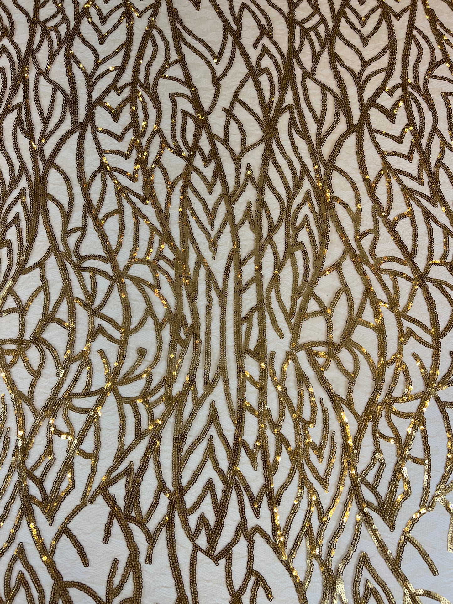 Cherock Sequin Fabric - Gold