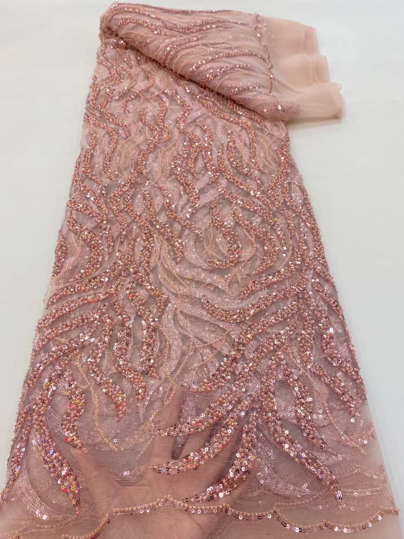 Mongolia Luxury Sequin Handmade Fabric