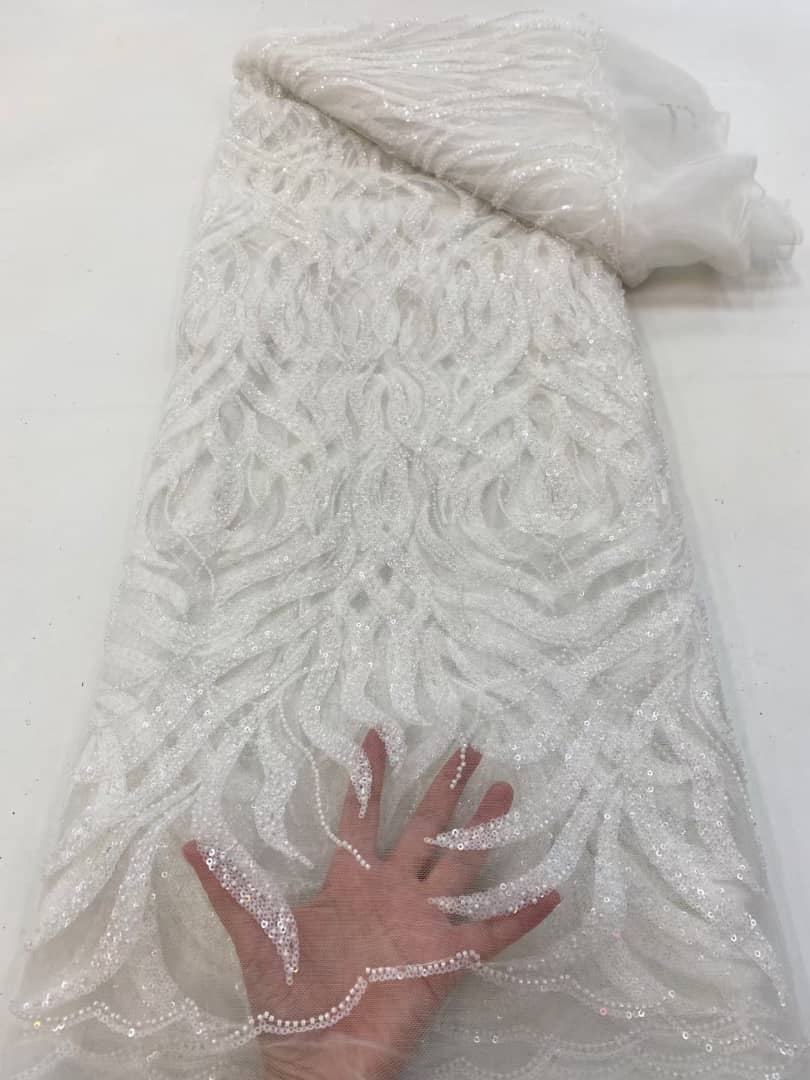 Mongolia Luxury Sequin Handmade Fabric